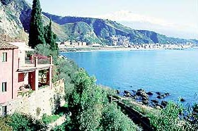 Taomina, Italie Sicile, séjours linguistiques Desr, voyage mer  langues en vacances